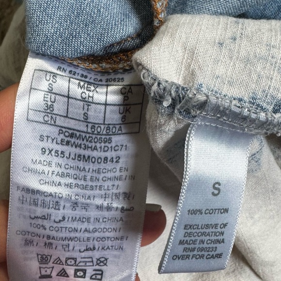 Bullhead Black Denim chambray shirts Guess button front snap cotton small - Picture 3 of 11